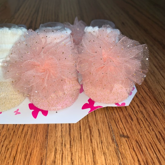 NWOT Ava & Olivia Bow Headbands and Sock Set - Picture 6 of 9